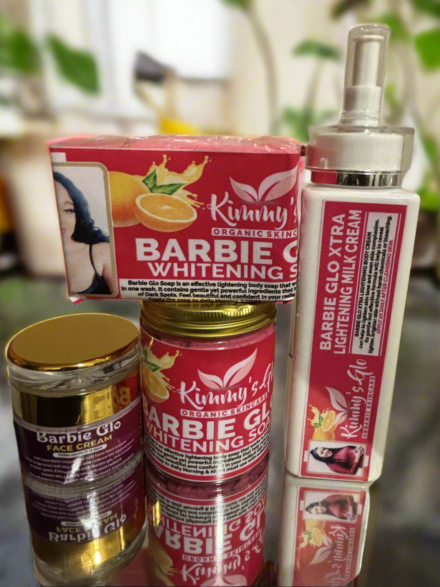 BARBIE GLO FACE & BODY CREAM 4PC COMBO