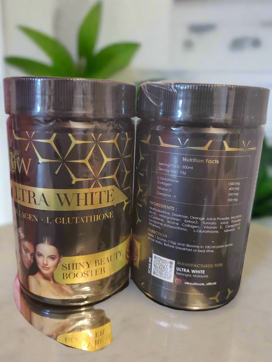 ULTRA WHITE GLUTATHIONE COLLAGEN WHITENING POWDER