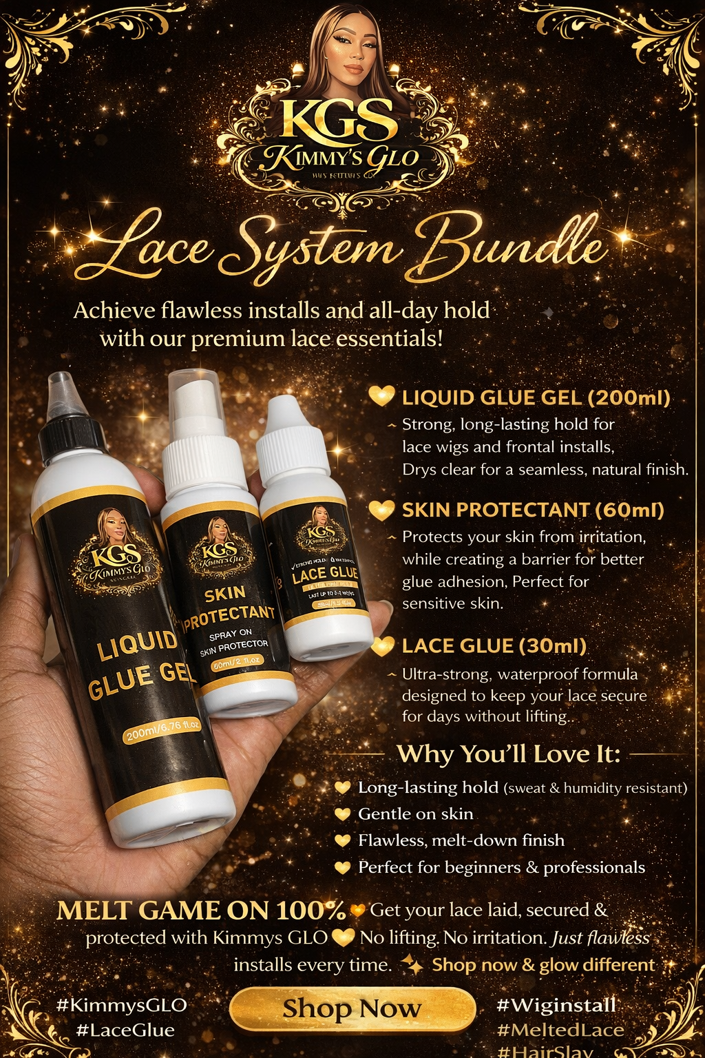 Lace system essential