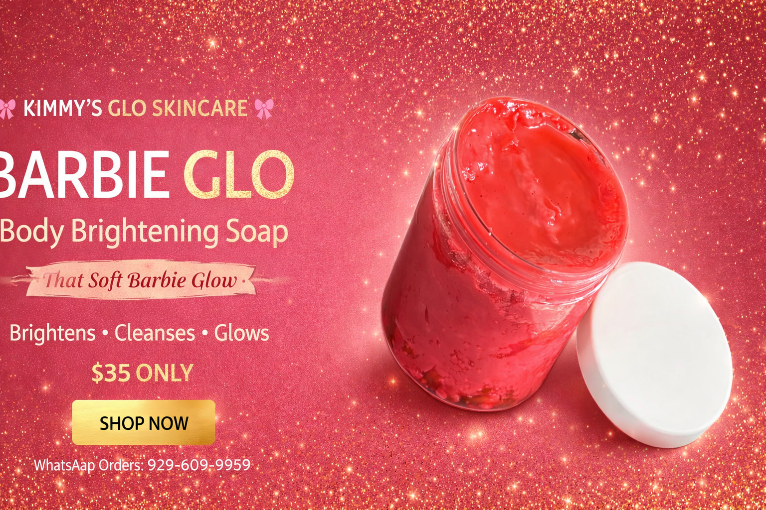 Barbie GLO body lightening soap