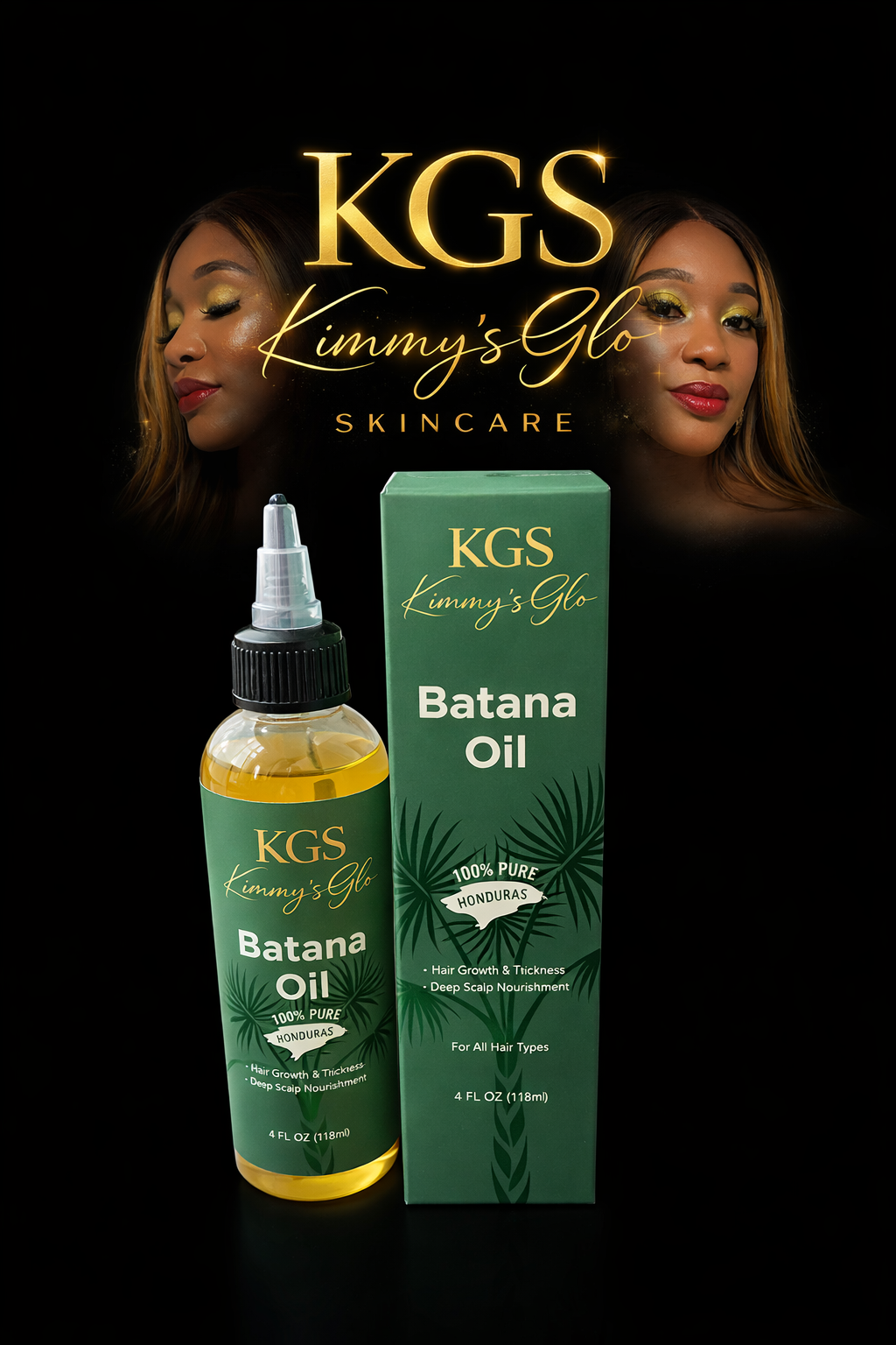 Hair Growth Oil – Batana Oil for Hair Loss, Edges & Scalp Repair (4oz)