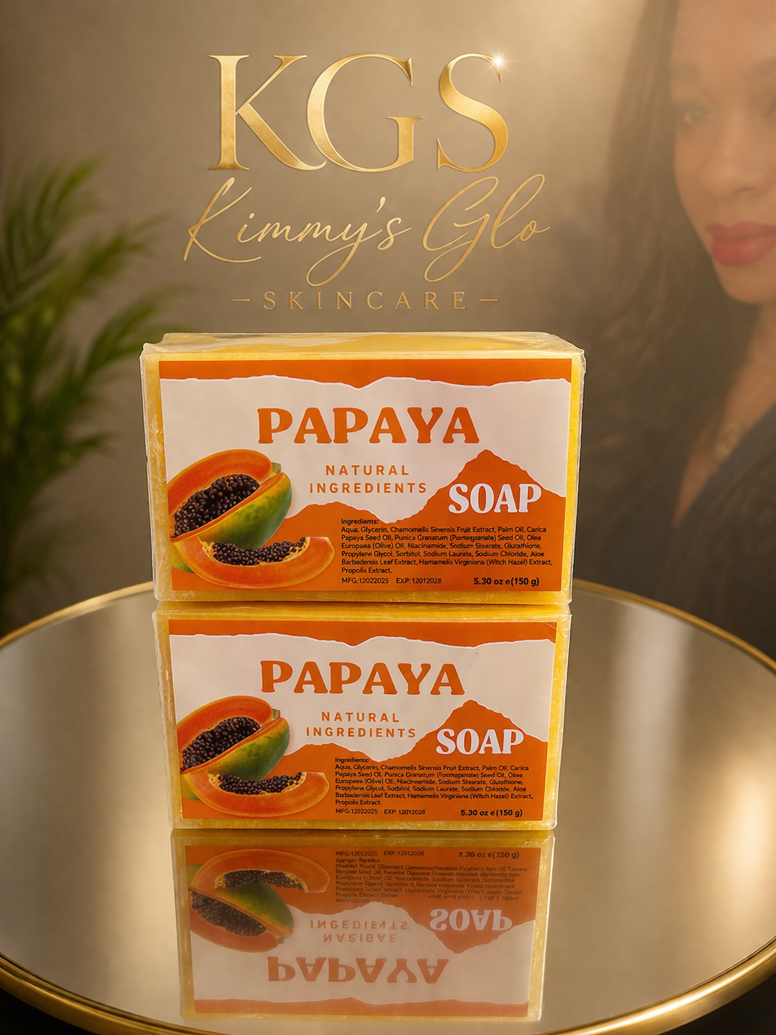 KGS Natural Papaya Skin Brightening Soap