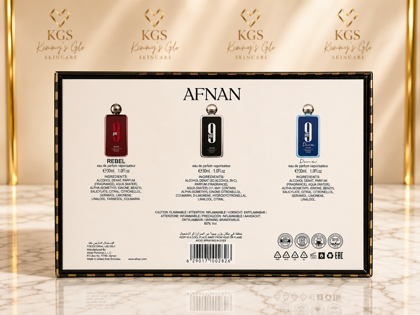 Luxury Afnan 9pm Fragrance Gift Box 🎁 Day & Night Collection