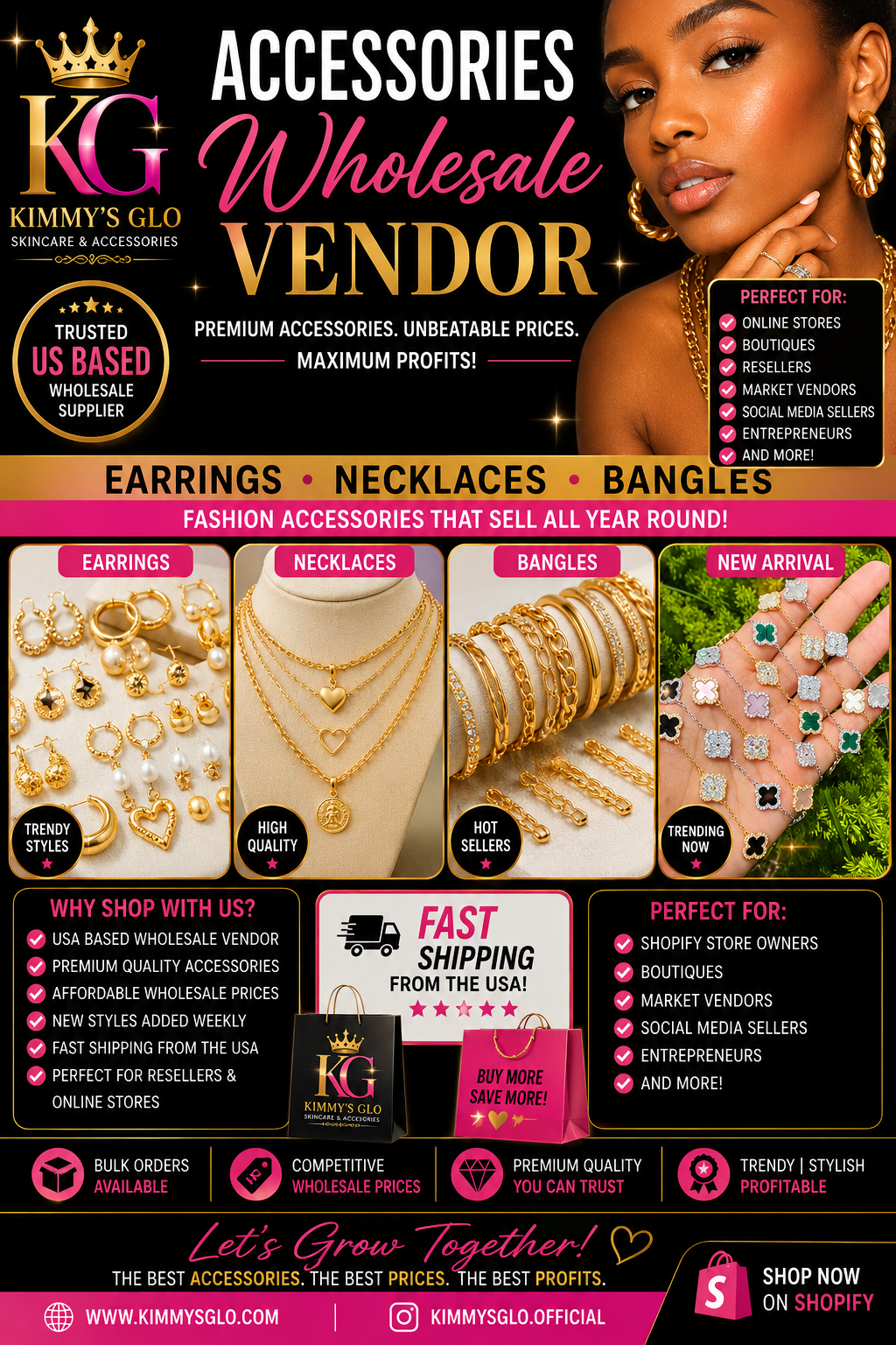 USA Accessories Wholesale Vendor List | Earrings, Necklaces & Bangles | Digital Download