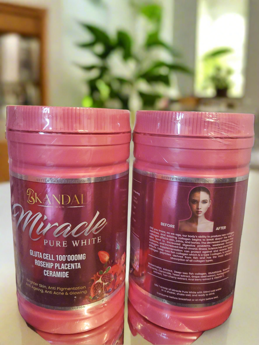 MIRACLE PURE WHITE GLUTA ANTI AGING/ ACNE SUPPLEMENT