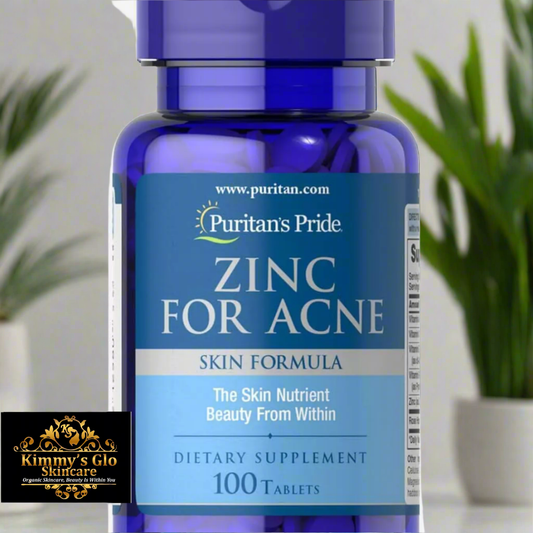 Zinc for Acne, Skin Formula, Immune System Health, 100 Tablets